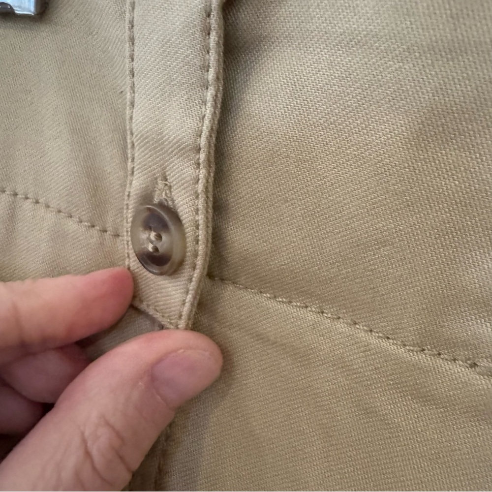 NWT Chico's Size 2R Fly Front Wide Leg Pant Fashion Wild Truffle Chino Khaki - Picture 5 of 16
